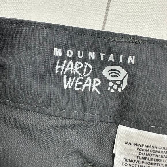 Mountain Hardwear Pants Womens 6 Gray Torada Nylon Cargo Ripstop Hiking Outdoor - Picture 3 of 14